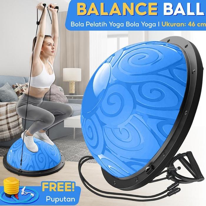 Bóng Cân Bằng Bosu Tập Yoga Phòng Gym 6006N Bán Chạy  - 46 Mới