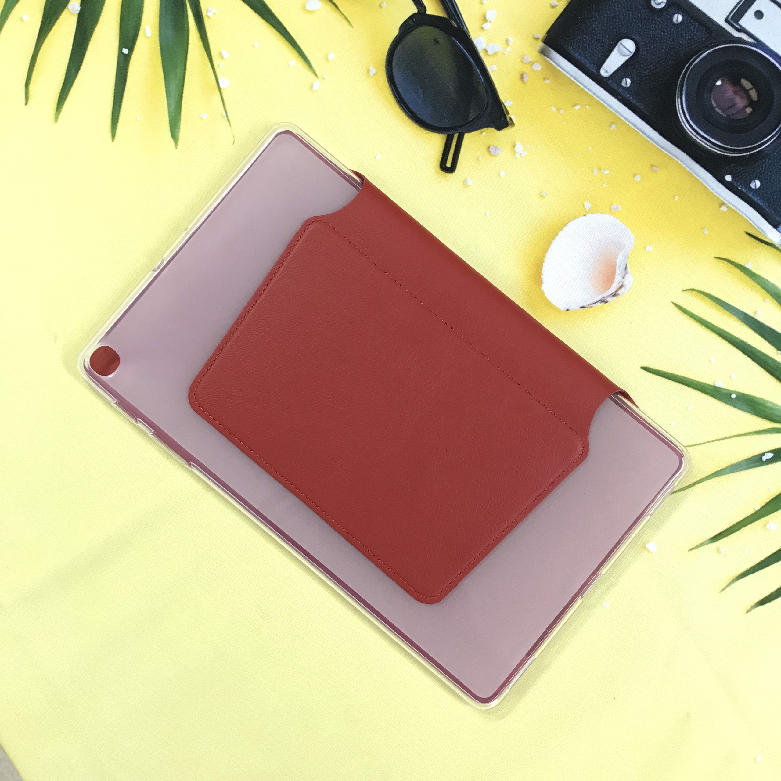 Bao Da Chính Hãng Onjess Cho Samsung Tab A7 Lite T220/T225 Lưng Silicon Mềm Chống Sốc - Hàng Chính Hãng