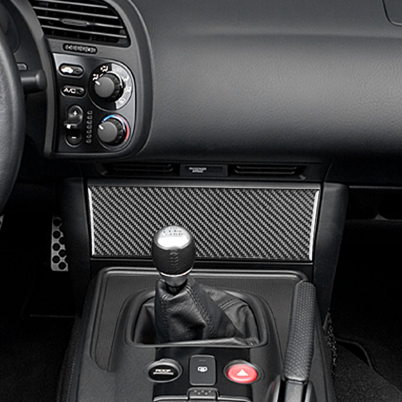 Interior Center Radio Control Cover Replacement Carbon Fiber Inner Accessories for Easy Installation High Performance