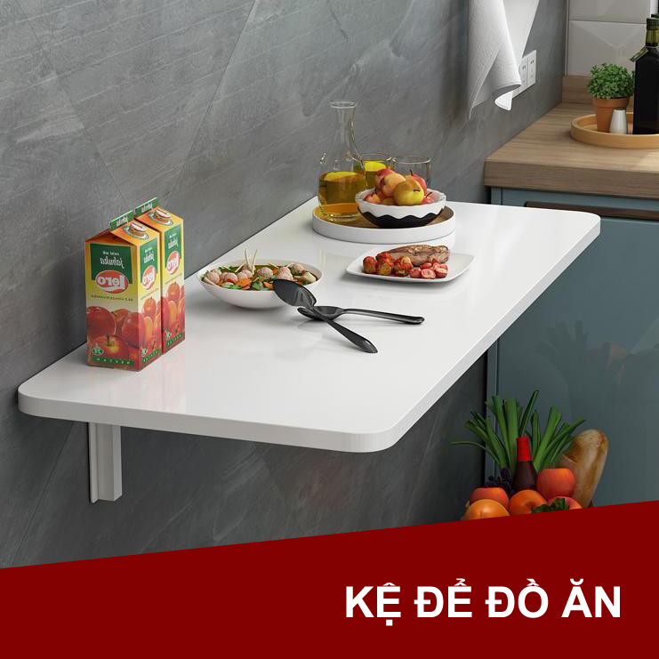 Bàn học treo tường gấp gọn Kami- Bản lề chữ K loại 1 chịu lực 60kg