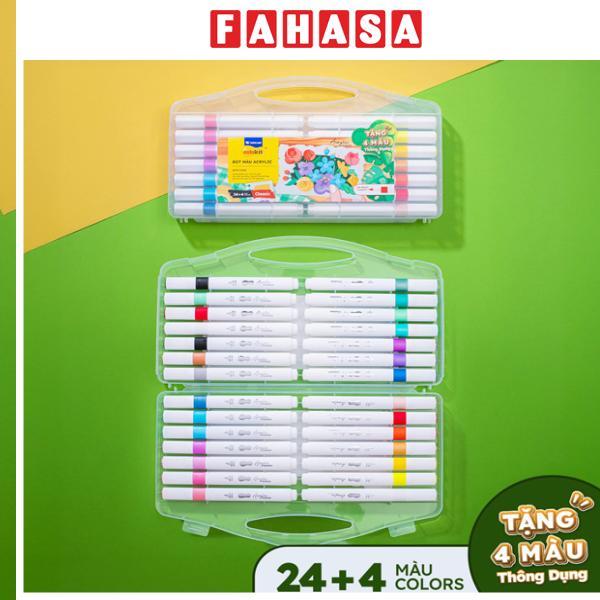 Hộp 28 Bút Màu Acrylic Đầu Brush - Colokit ACM-C021