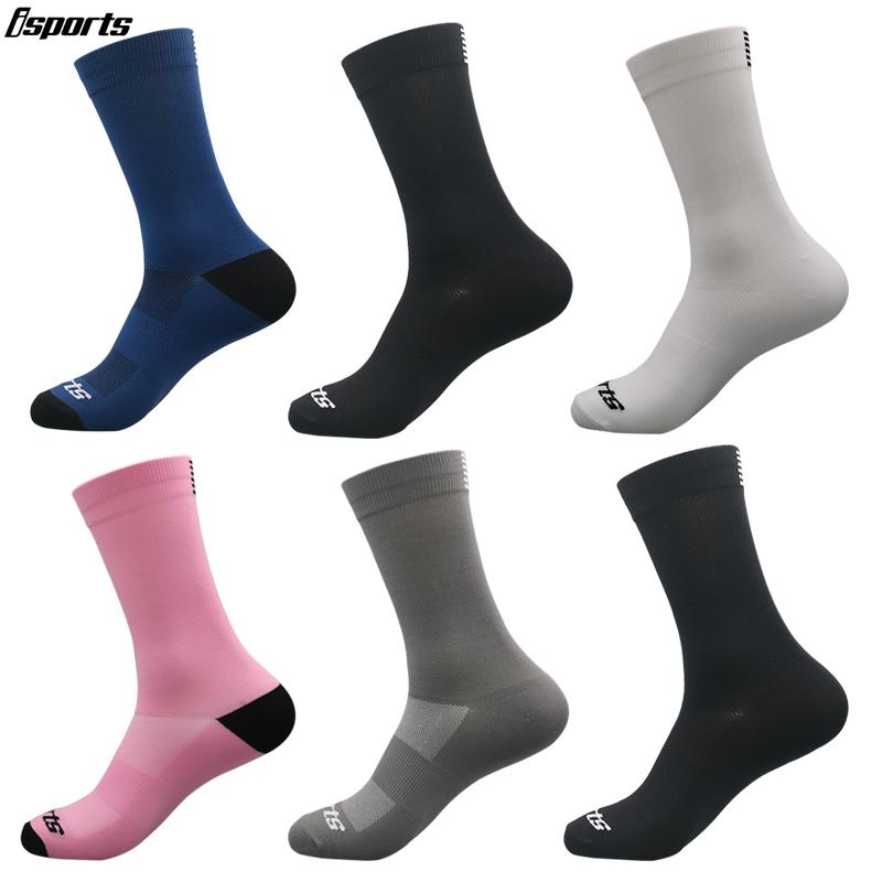 Vớ đi xe đạp chuyên nghiệp thoáng khí cho nam và nữ vớ nén thể thao chạy bóng rổ Color: E13 Size: Size 38-46