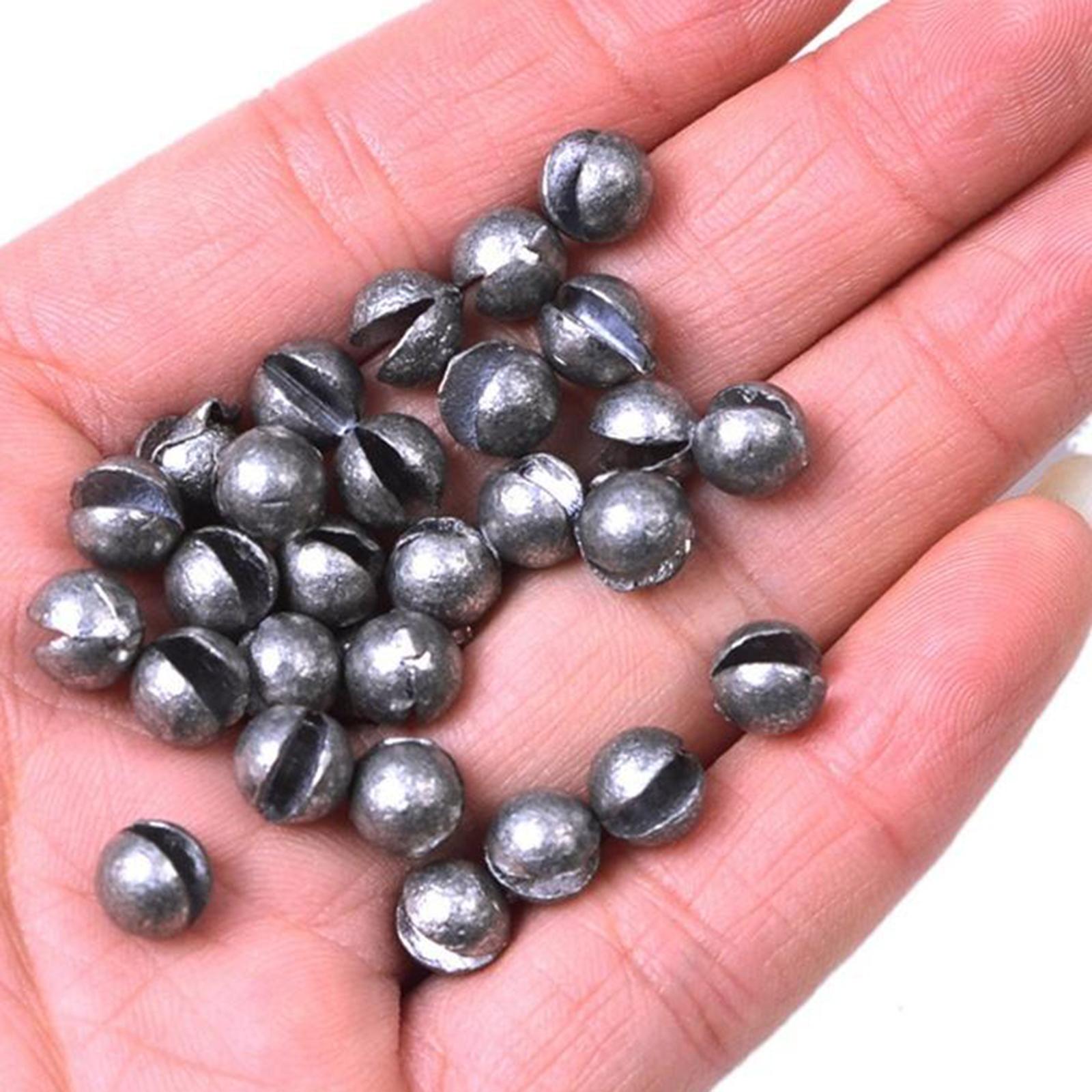2x100/120Pcs Fishing Sinker Lead Split Shot Sinker Lead Weight Tackles 120pcs