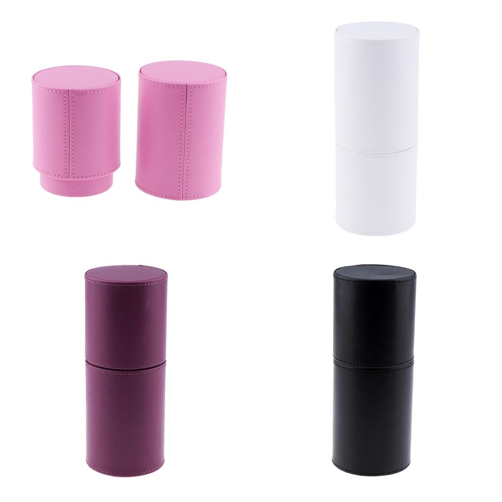 PU Empty Storage Container Lipstick Tweezer Makeup Brush Holder Box