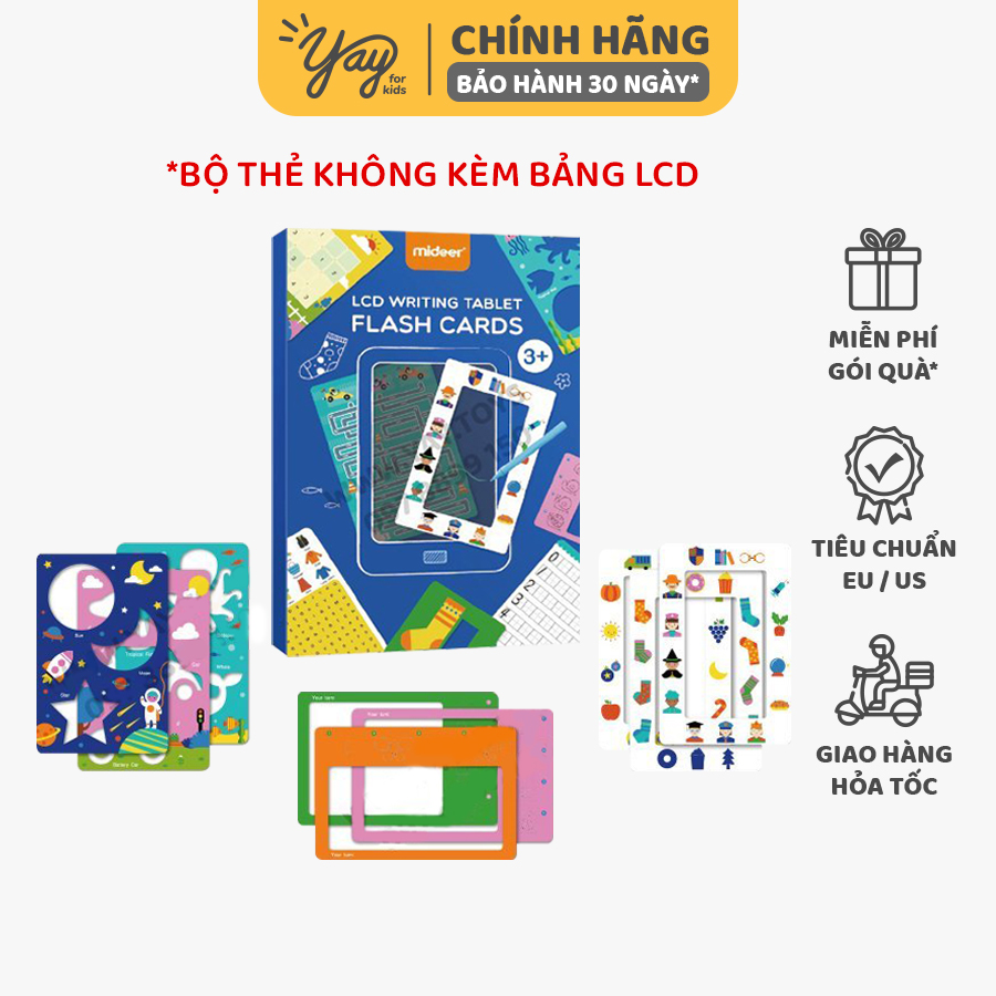 Bảng Viết Vẽ Tự Xoá Điện Tử LCD Thông Minh Cho Bé 3+ Mideer