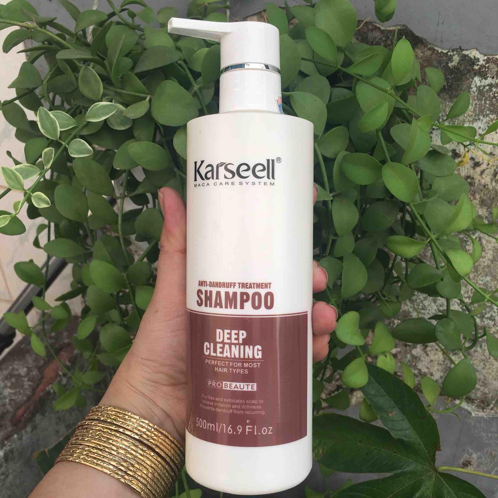Dầu gội Karseell Maca Deep Cleaning Anti-Dandruff Shampoo ngăn ngừa gàu ngứa 500ml
