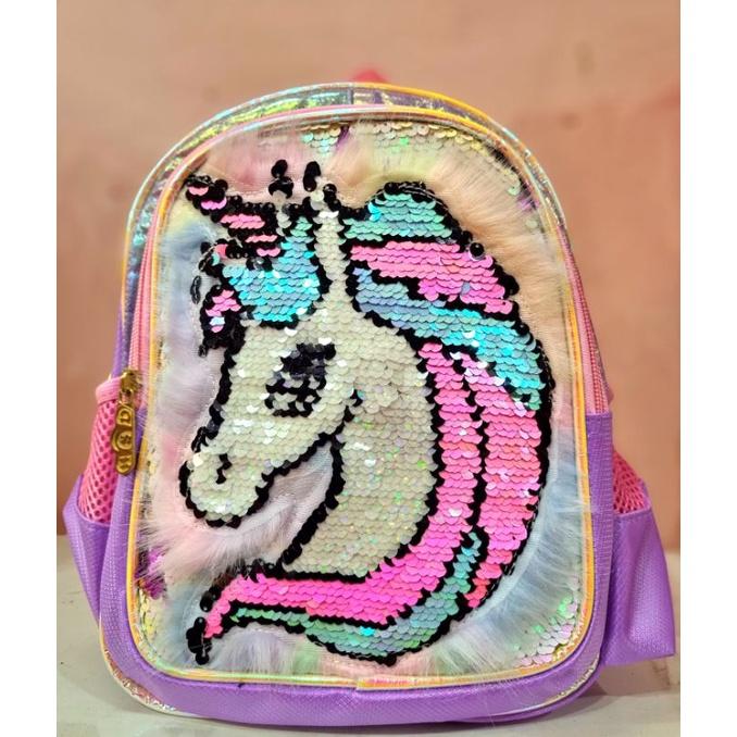 BALO MẪU GIÁO CHO BÉ GÁI ĐI HỌC HÌNH KITTY/UNICORN/CÔNG CHÚA ELSA MÀU HỒNG