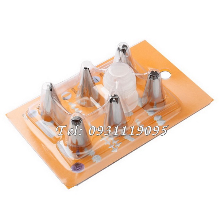 Bộ 6 đuôi bắt bông kem – Dụng cụ làm bánh kem – Mã số 1053