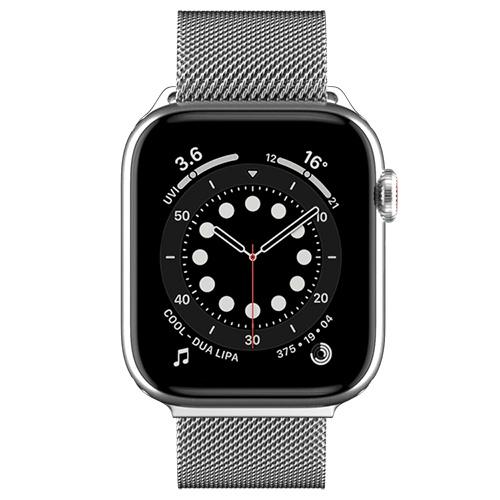 Dây đeo SwitchEasy Mesh Stainless Steel Màu Silver For Apple Watch Series (1~8/ SE/Ultra) Hàng Chính Hãng