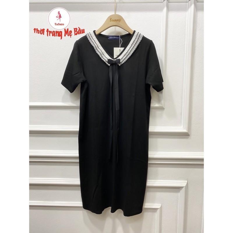 váy bầu mùa hè chất lụa hàn mát mềm mịn sang chảnhđầm bầu thiết kế siêu xinhváy bầu xinh freesize 43-68