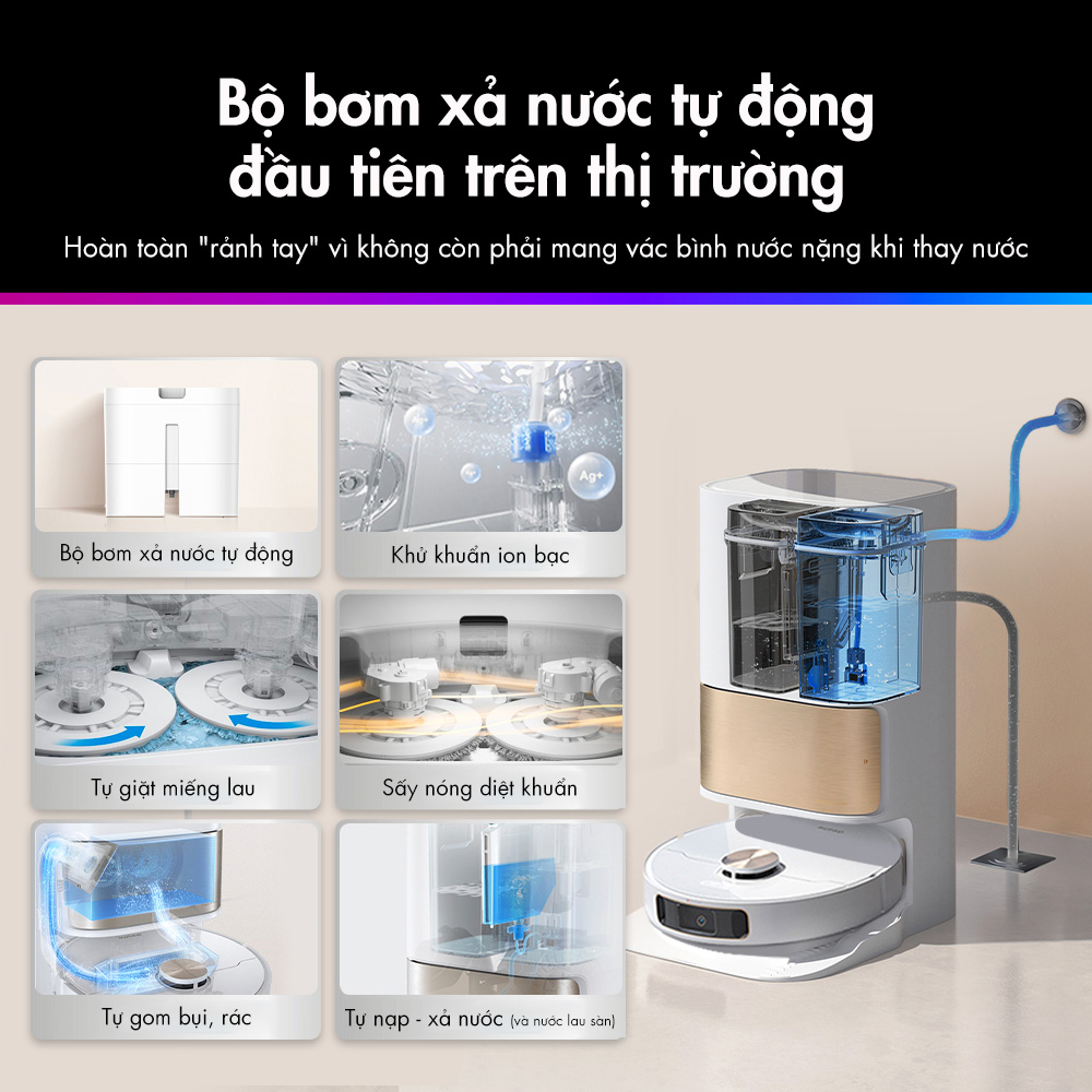 Bộ bơm xả nước tự động - Phụ kiện dành riêng cho Dreame L10s Ultra SE - Hàng chính hãng