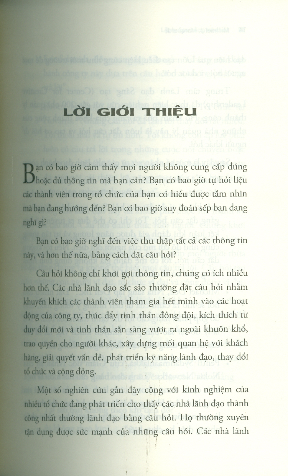 Lãnh Đạo Bằng Câu Hỏi - Tìm Giải Pháp Và Lãnh Đạo Hiệu Quả Thông Qua Câu Hỏi (Phiên bản thứ 3 có chỉnh sửa, bổ sung) - Michael J. Marquardt, Bob Tiede ; Trần Thị Bích Nga dịch