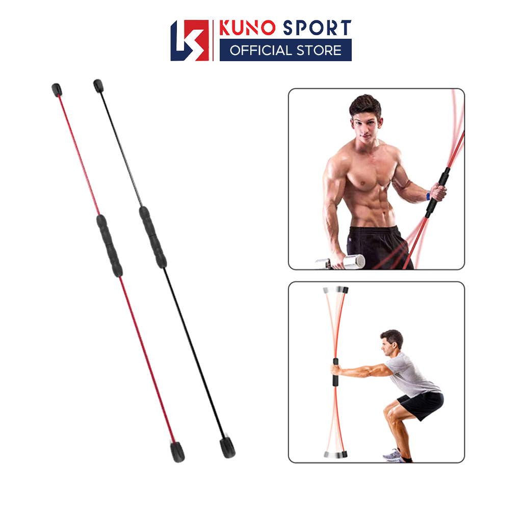 Thanh rung đàn hồi tập gym, tác động toàn thân, gậy tập gym KUNOSPORT đa năng tại nhà