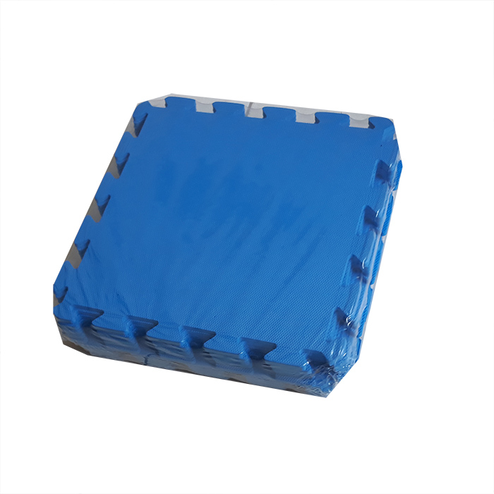 Bộ 9 tấm thảm xốp ghép, màu xanh, chống trượt, KT: 1 tấm 42cm x 42cm, dày 0,8cm