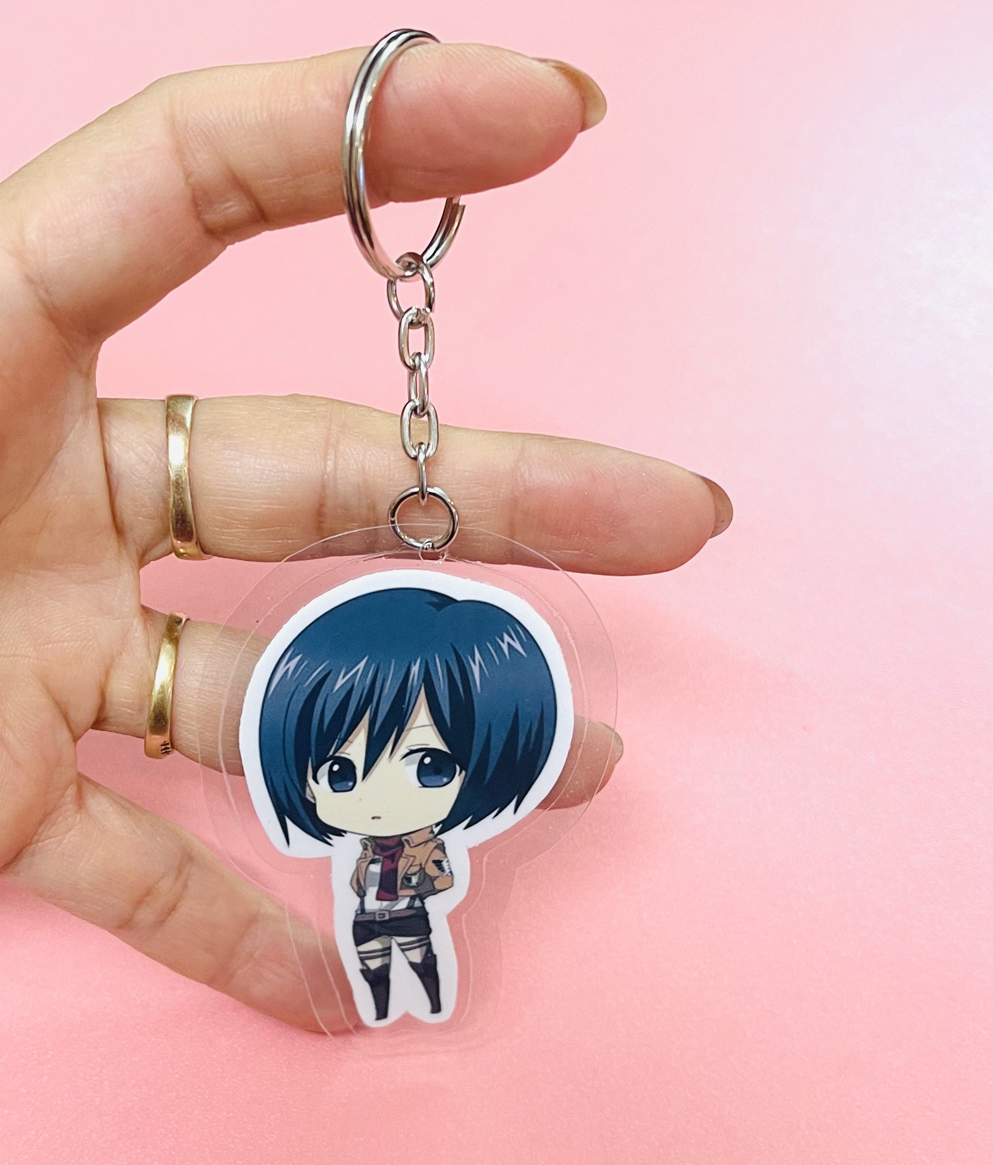 Set 8 Móc khóa cắt tỉa Attack On Titan