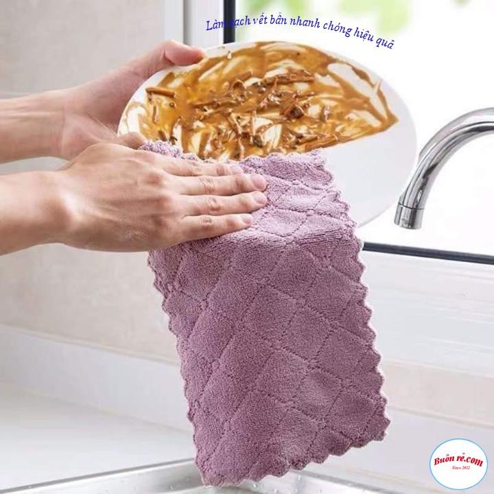 SỈ 100 KHĂN LAU BẾP ĐA NĂNG - LAU CHÌU BỤI BẨN HIỆU QUẢ br00361
