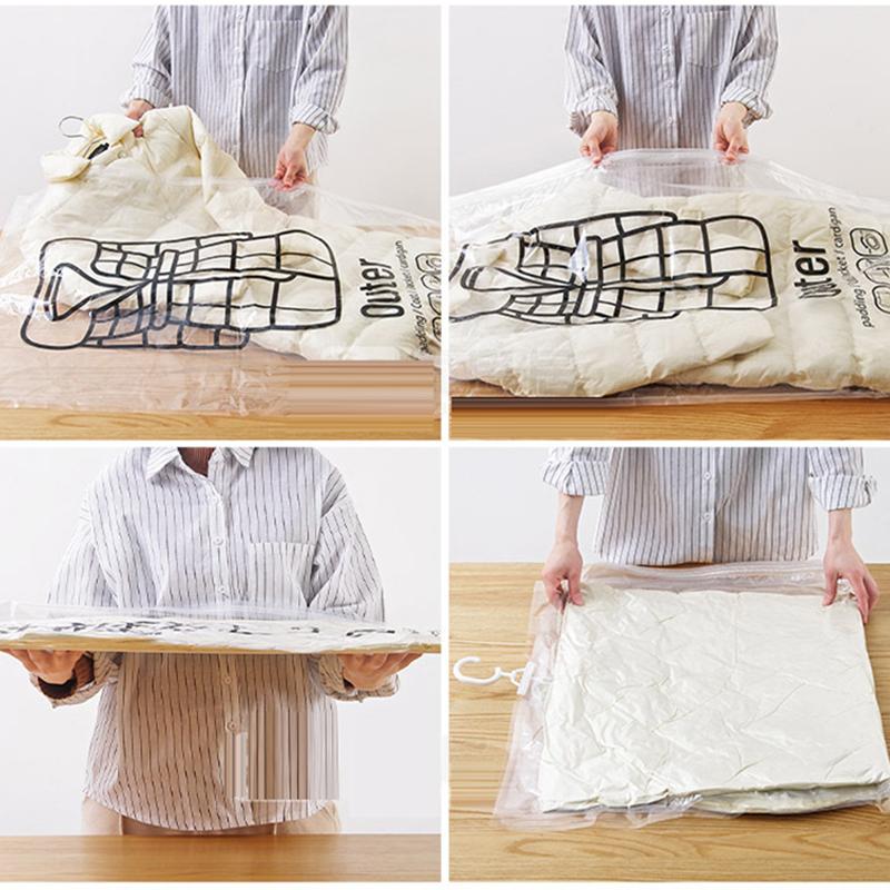 1 Túi Đựng Quần Áo Hút Chân Không Trong Suốt