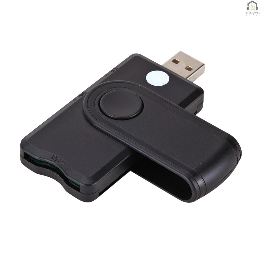 Đầu đọc thẻ nhớ TF SD SIM chuẩn USB 2.0