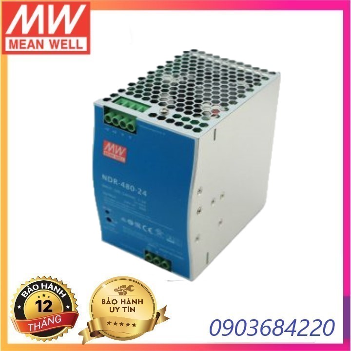 Nguồn Meanwell Din rail NDR-480-24 Hàng Nhập Khẩu