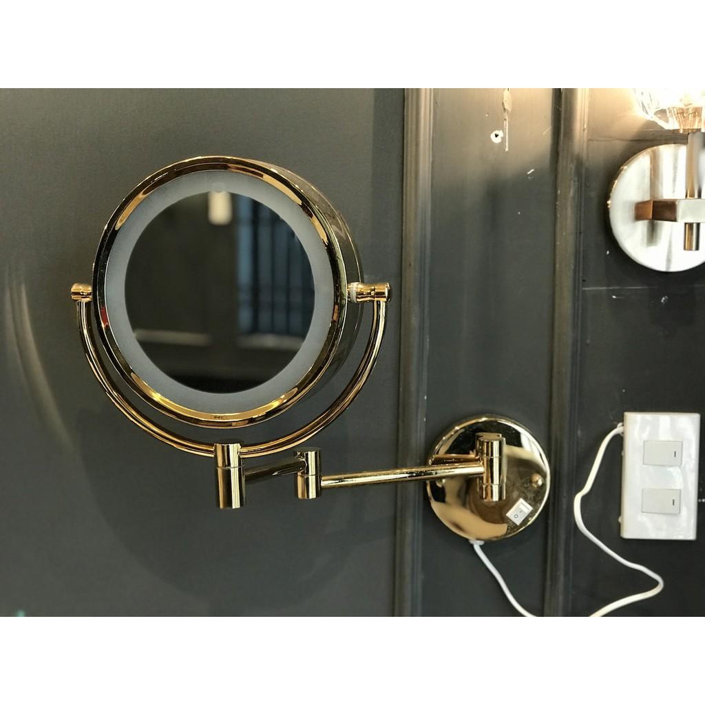 Gương treo tường nhà tắm bằng đồng cổ điển NAYKHACXUA - BGLG011