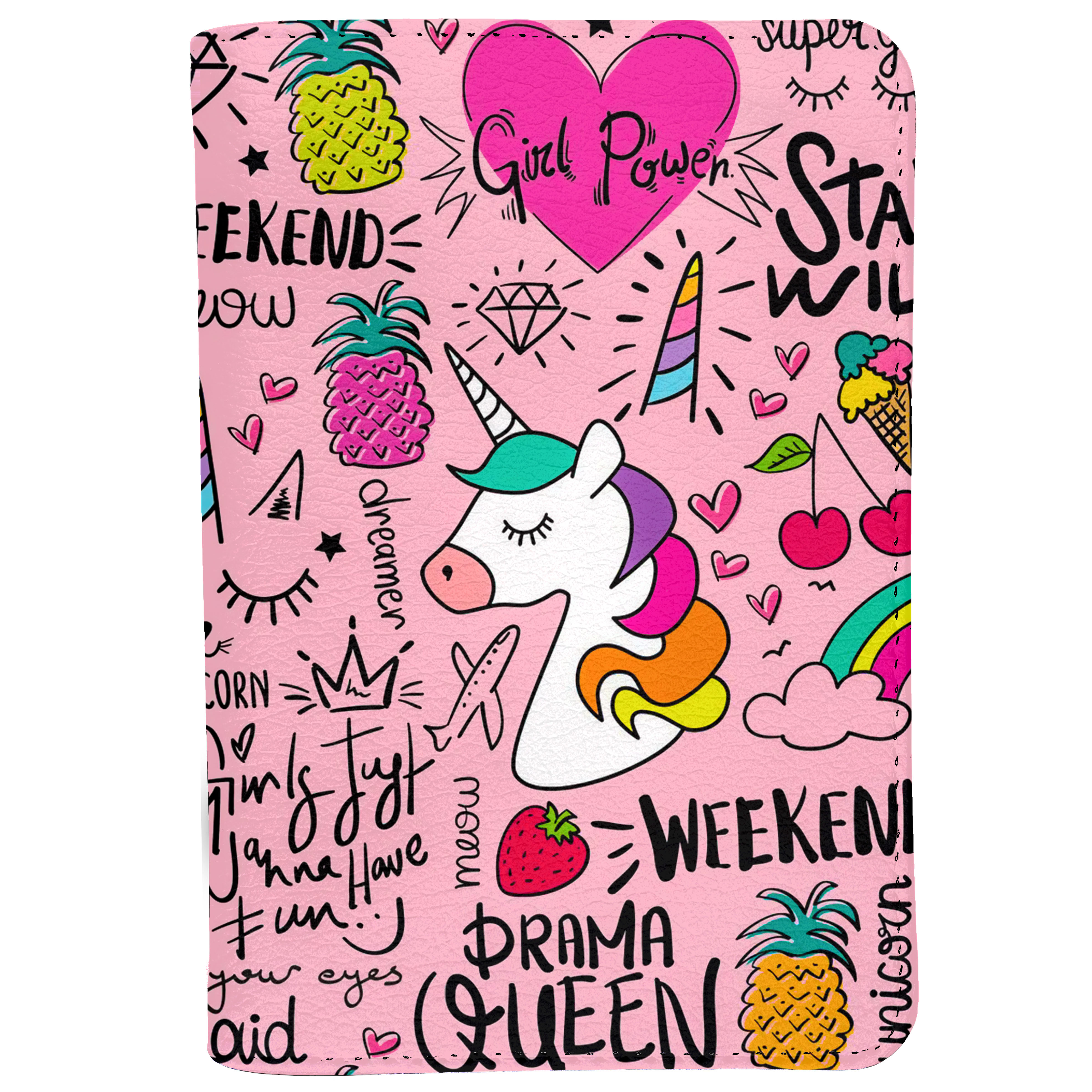 Bao Da Hộ Chiếu Và Phụ Kiện KỲ LÂN MỘT SỪNG SIÊU CUTE - Passport Cover Holder UNICORN - Ví Đựng Passport Du Lịch STormbreaker Xinh Xắn - Trẻ Trung - Đa Năng - LT019