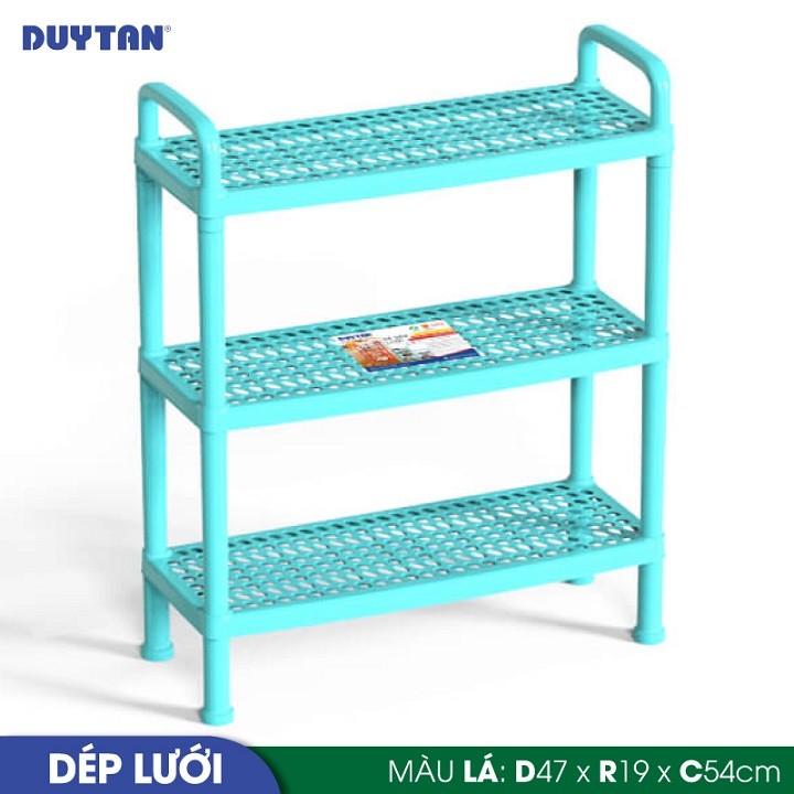 Kệ dép lưới lớn nhựa Duy Tân 3 tầng (47 x 19 x 54 cm) - 03918 - Giao màu ngẫu nhiên - Hàng chính hãng