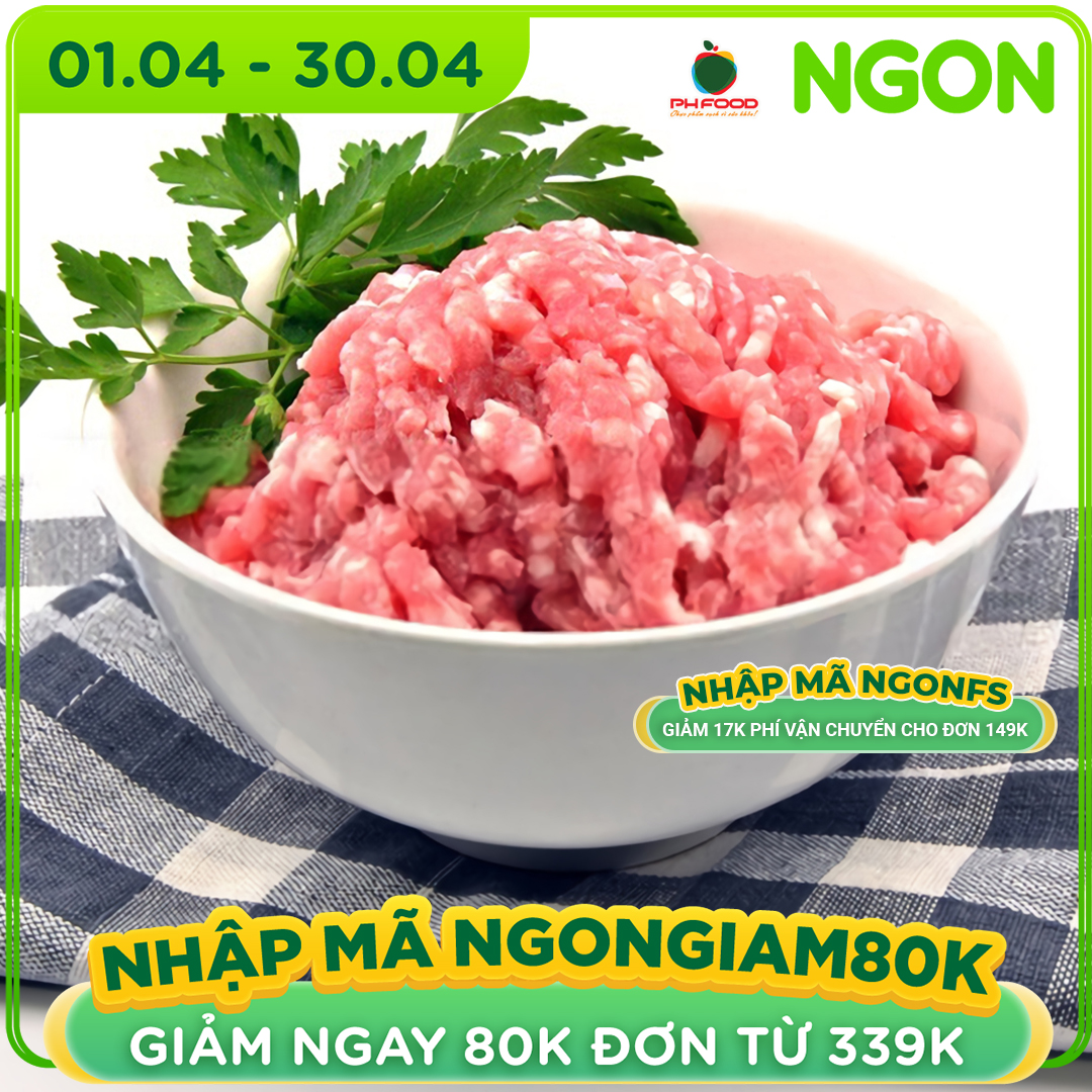 - Thịt Lợn Nạc Vai Nga Say Sẵn - 1Kg - Hút Chân Không