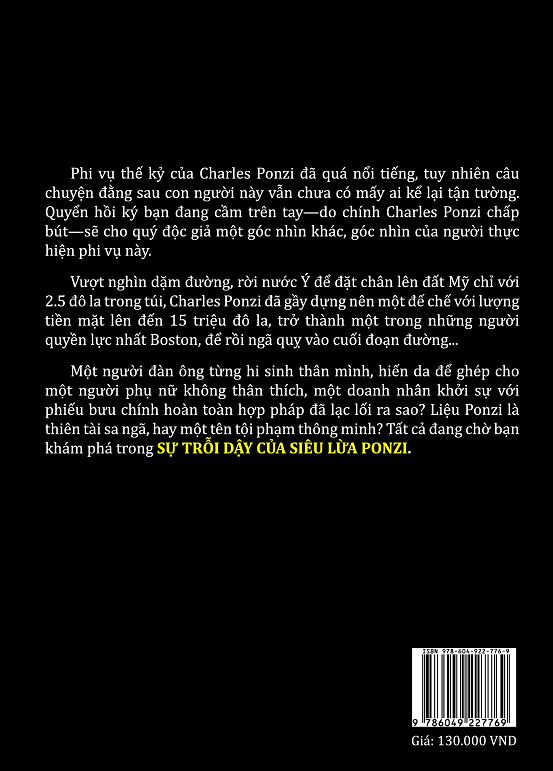 Sách Sự trỗi dậy của siêu lừa Ponzi (tái bản 2019)