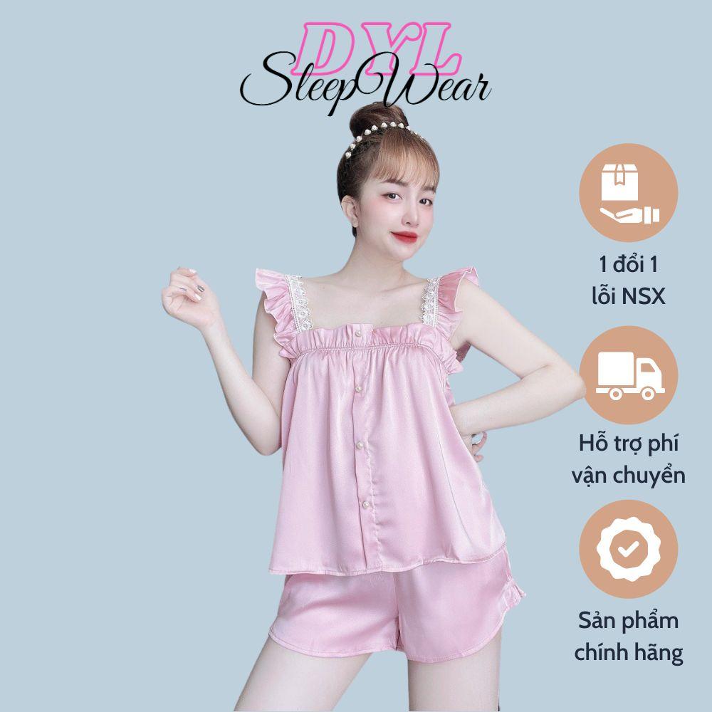 Đồ Bộ Lụa Latin Cao Cấp, Đồ Mặc Nhà 2 Dây Đồ Ngủ Thiết kế Lụa
