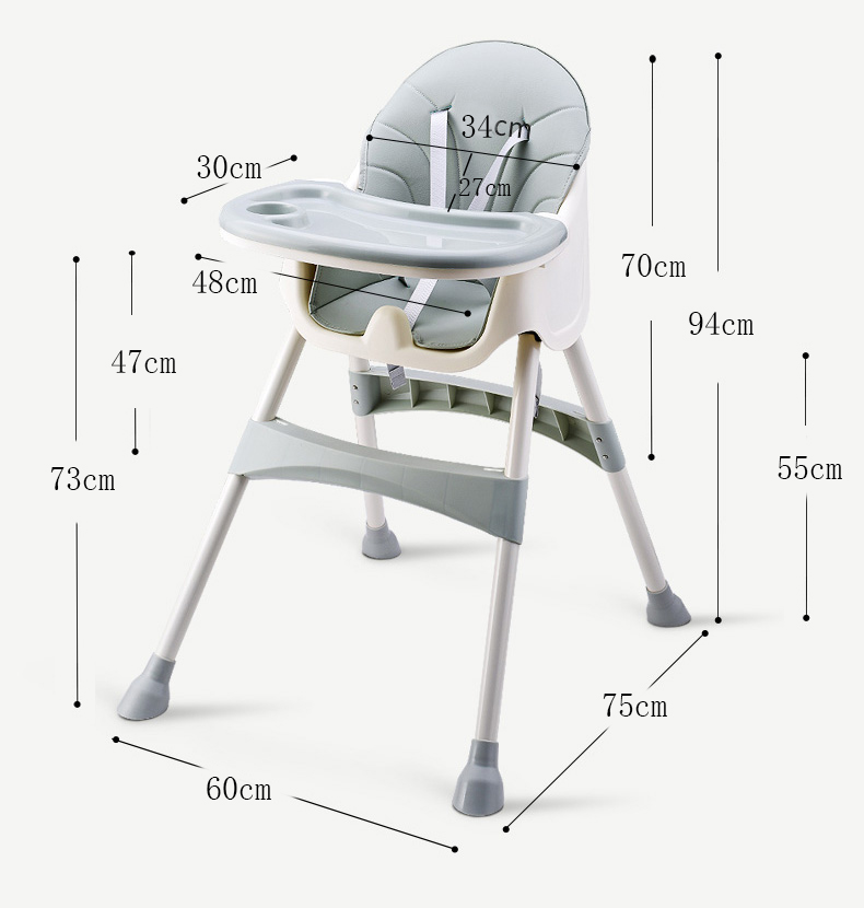 Ghế gấp gọn cao cấp U.moo mới nhất 2021, có bánh xe và điều chỉnh được độ cao