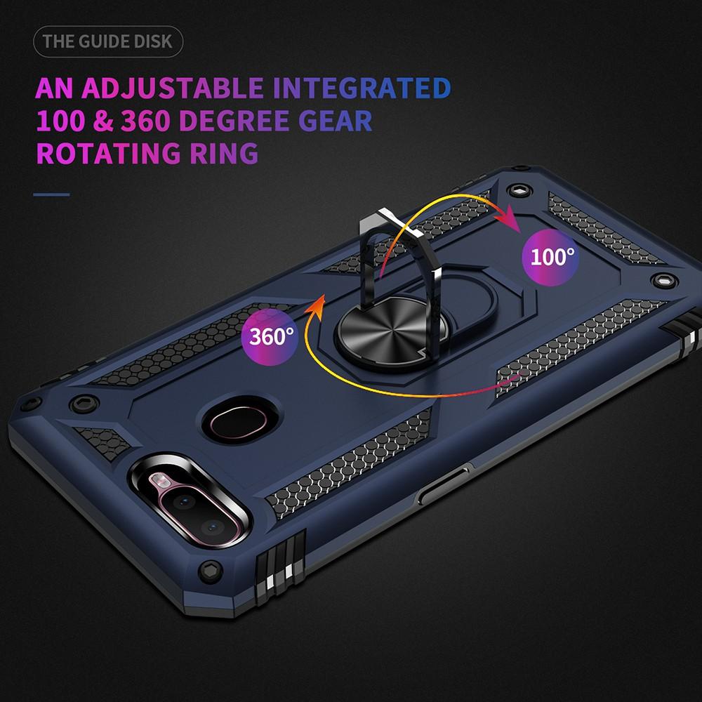 Ốp lưng cho Oppo A5S A7 chống sốc 2 lớp kèm nhẫn iring làm giá đỡ