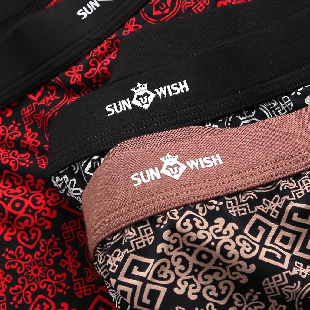 Quần sịp nam đùi boxer thun lạnh quần lót họa tiết cao cấp bigsize combo 3 chiếc xuất nhật sunwish