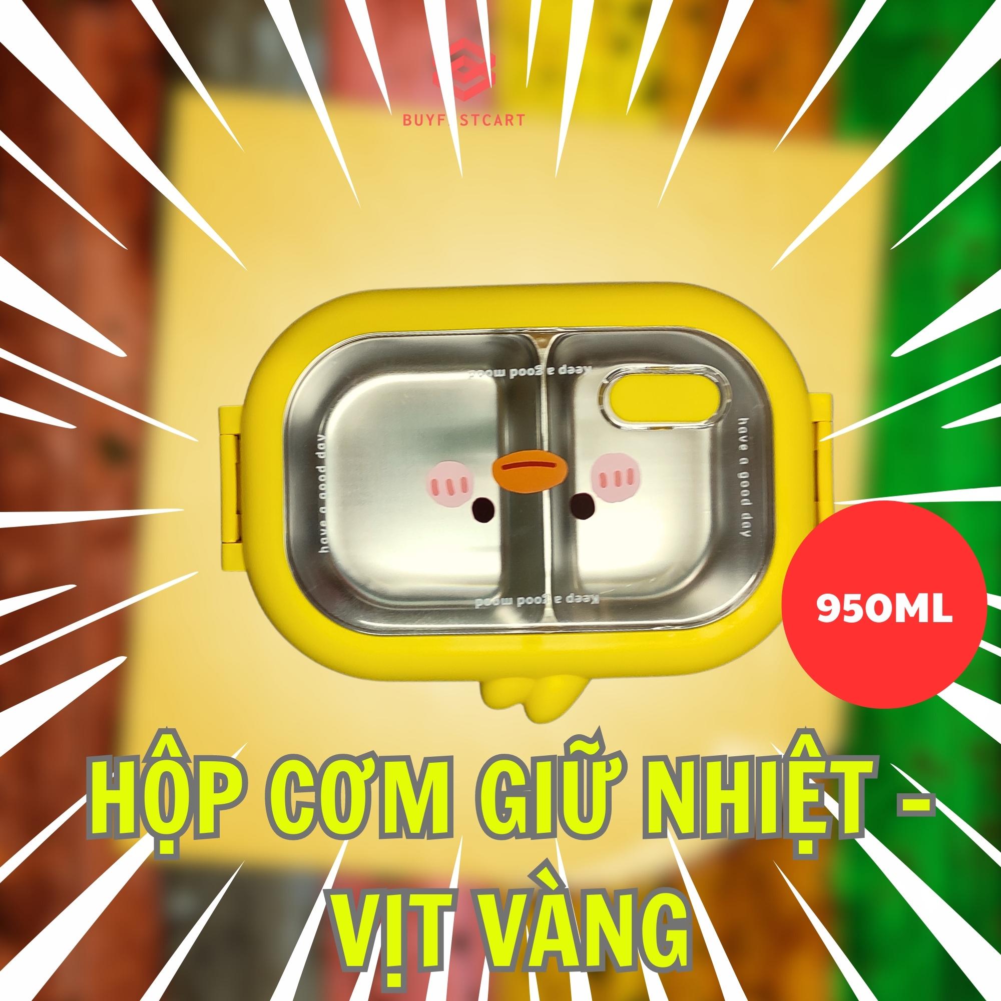 Hộp Cơm Giữ Nhiệt 2 Ngăn Lõi Inox, dung tích 950ml Buyfastcart C1: Sự Lựa Chọn Hoàn Hảo Cho Hội Quán Văn Phòng