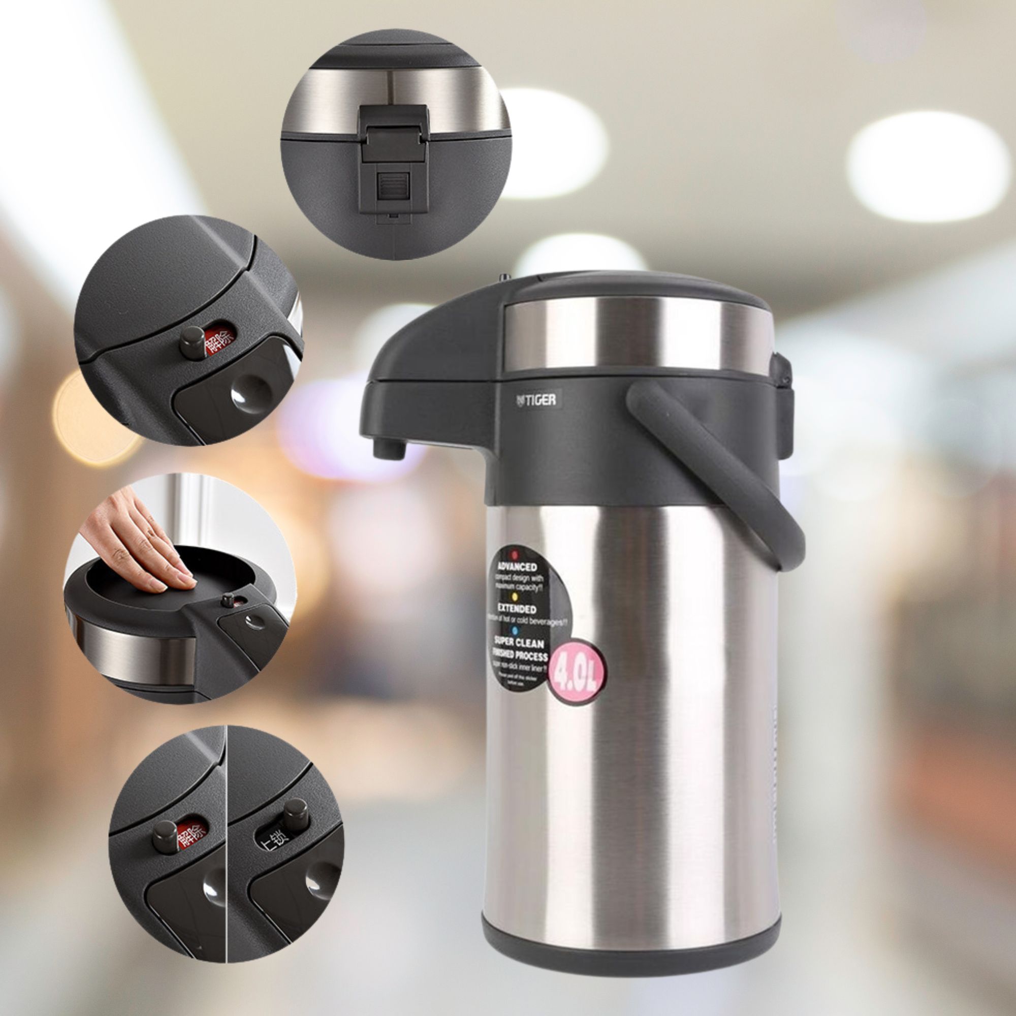 Bình thuỷ cơ Tiger MAA-A402 3.6 lít HÀNG CHÍNH HÃNG