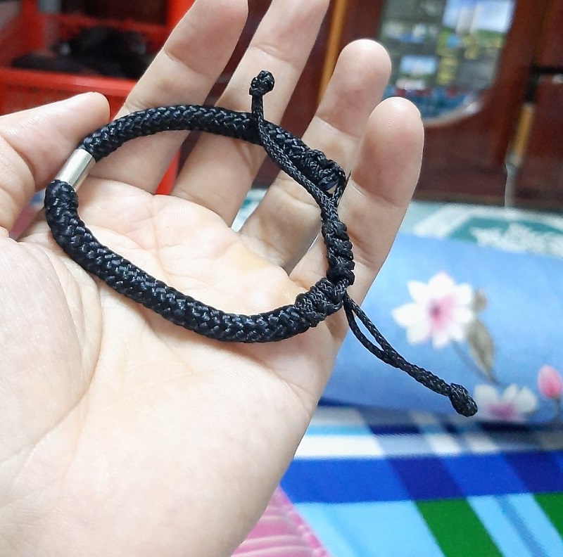 Combo 2 vòng tay nam nữ dây dù rút kéo free size