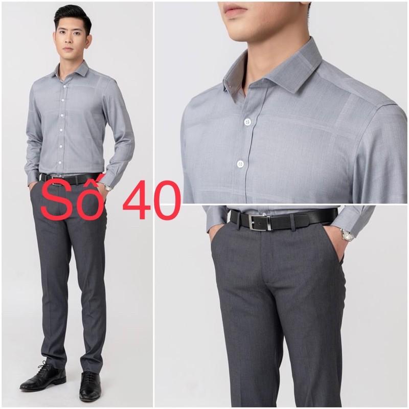 SƠ MI DÀI TAY KẺ CHÌM CAO CẤP