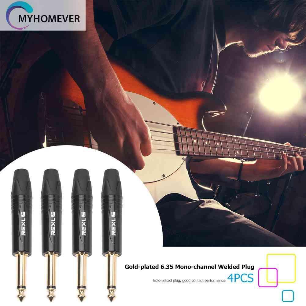 Set 4 Giắc Cắm Đơn 6.35mm Cho Micro
