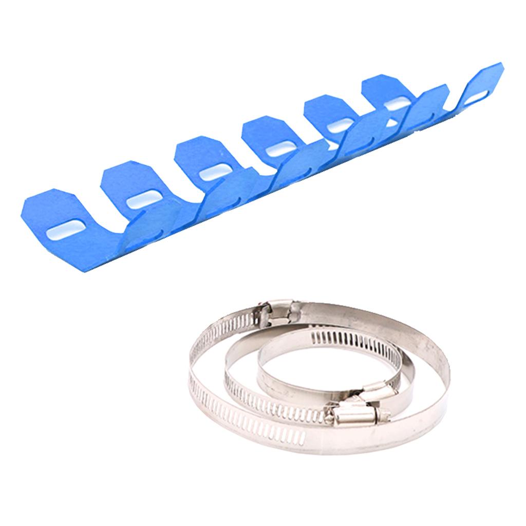 25CM Exhaust Mufflers Anti Hot Aluminum Heat Shield Cover Pipe Leg Protector for 2-stroke Motorcycles Motorbike Motorcross Dirt Bike