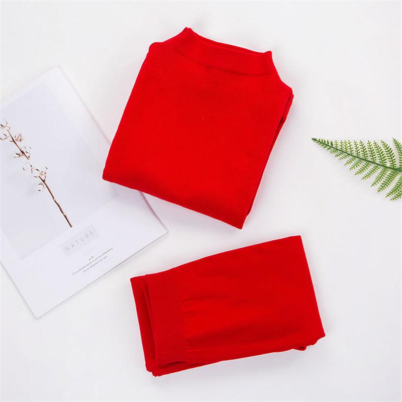 Cao Cổ Bên Trong Mặc Cho Nữ Nhiệt Đồ Lót Phụ Nữ Bộ Ấm Mùa Thu Ấm Cơ Thể Shaper Cơ Thể Nữ Cotton Mỏng Ropa mujer