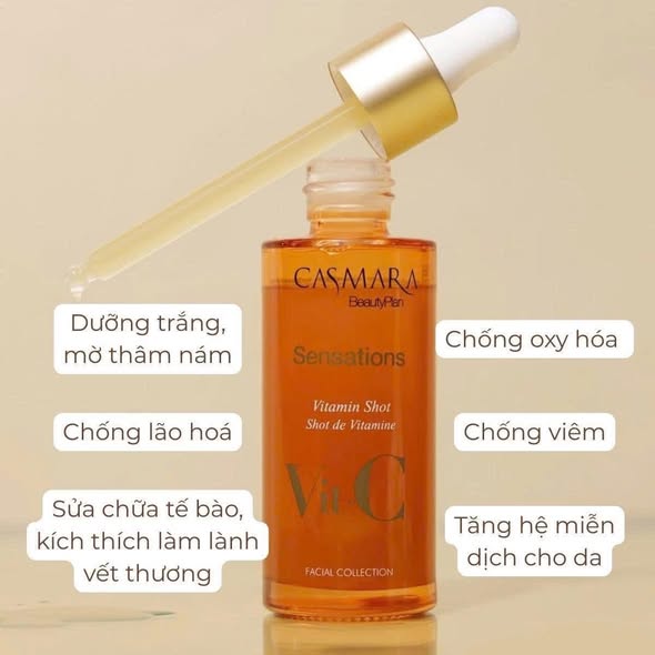 [Công ty] Huyết thanh vitamin tái tạo da Casmara Vit-C Sensations Vitamin Shot 50ml