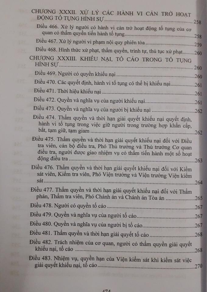 Chỉ Dẩn Tra Cứu Áp Dụng Bộ Luật Tố Tụng Hình Sự Năm 2015