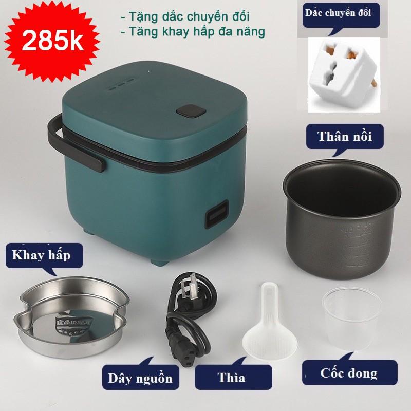 Nồi Cơm Điện Mini Đa Năng 1,2L Hàng Nội Địa Cao Cấp (Nấu Cháo, Chưng, Hấp,...)