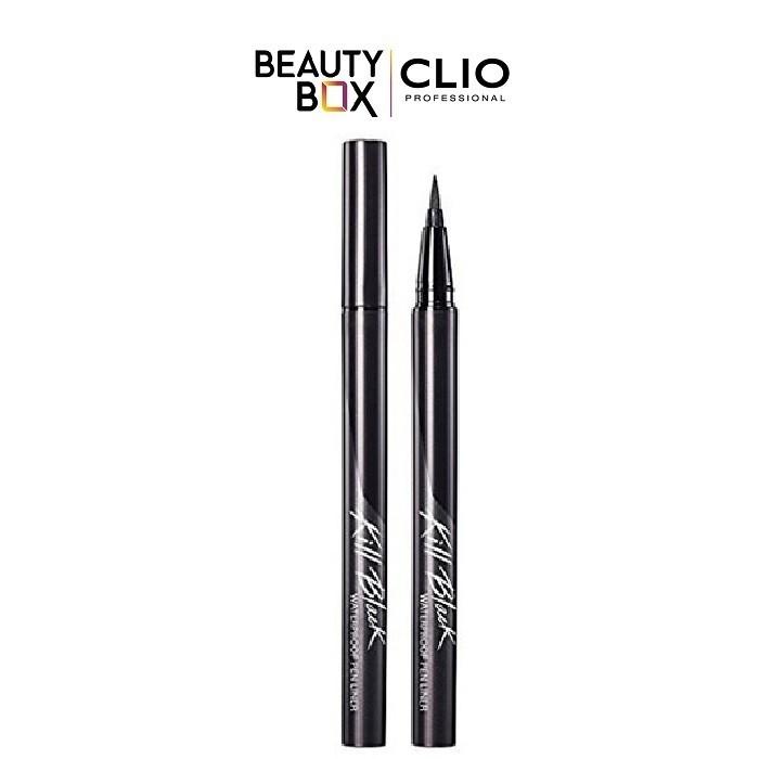 Viền Mắt Clio Waterproof Brush Liner Kill Black Orignl (H&amp;B) 0.55ml