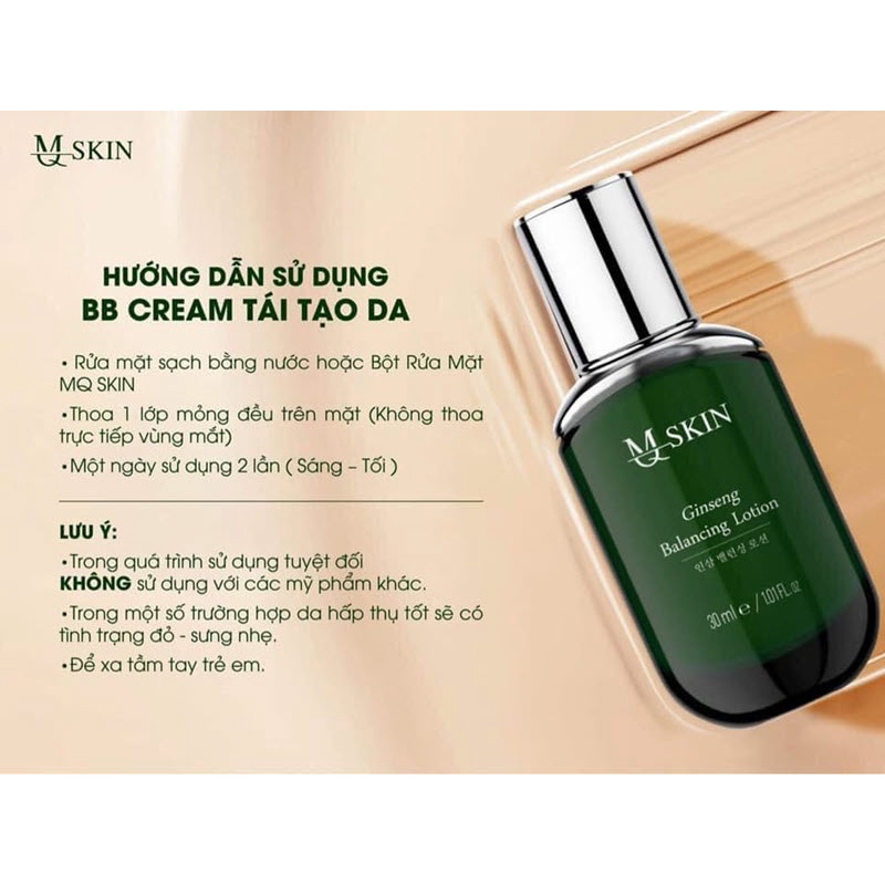 Kem bb cream nhân sâm tái tạo da mq skin