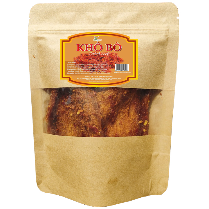 Khô Bò Miếng Cay Mềm Thương Hiệu SK FOOD - Bịch 500G