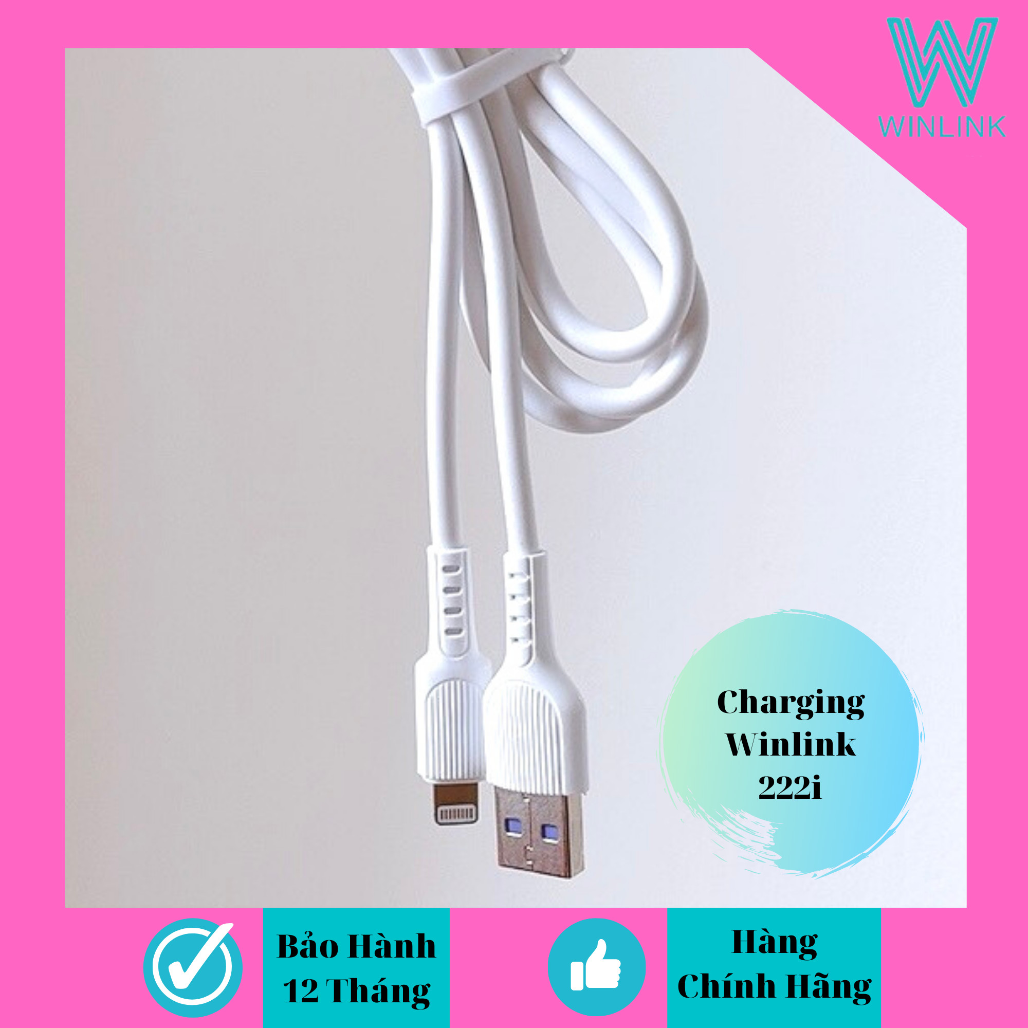 Dây cáp sạc nhanh 222 hàng chính hãng WINLINK dành cho Iphone