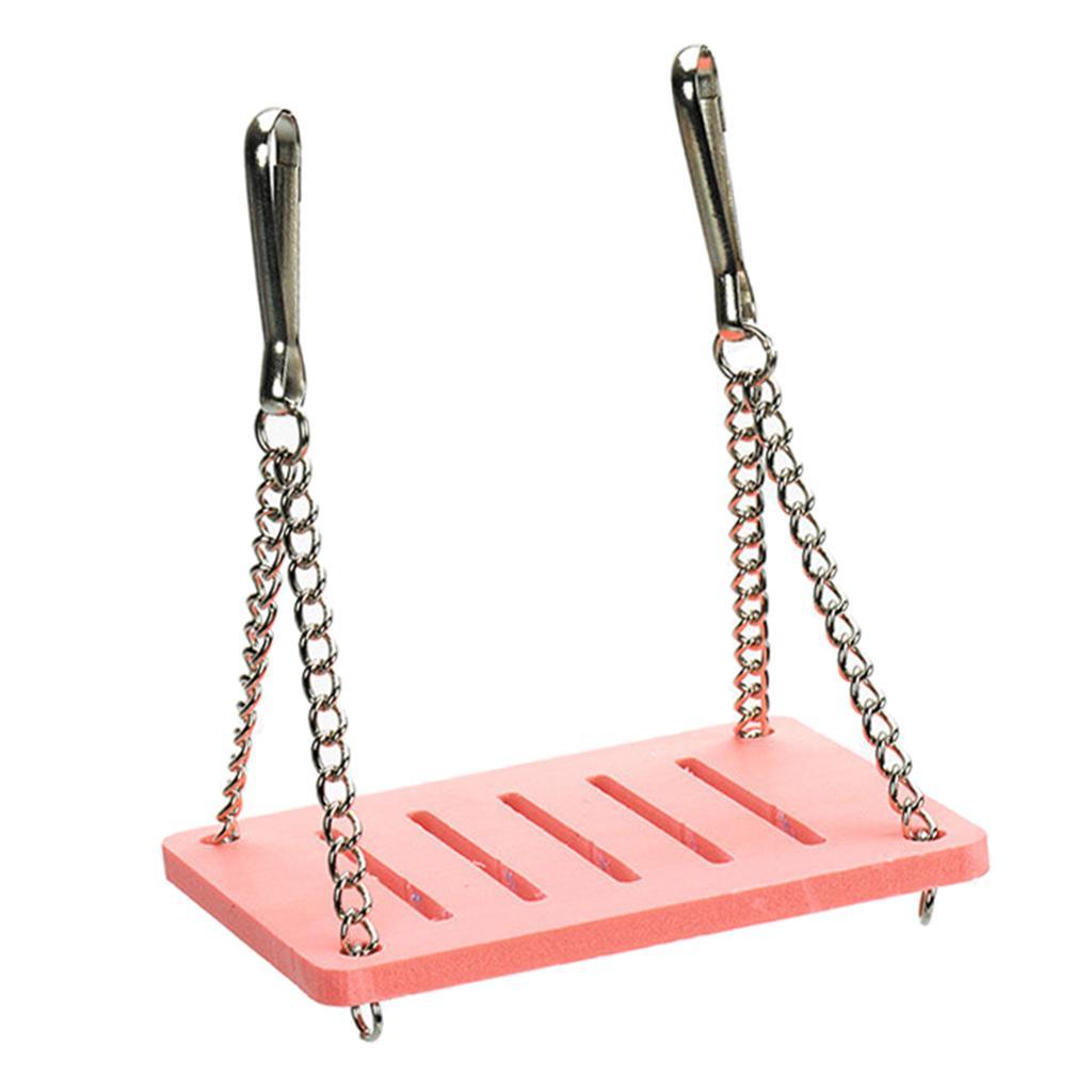 Set of 2, Animal Rat Chinchilla Guinea Pig Hamster Swing and Tunnel Tube