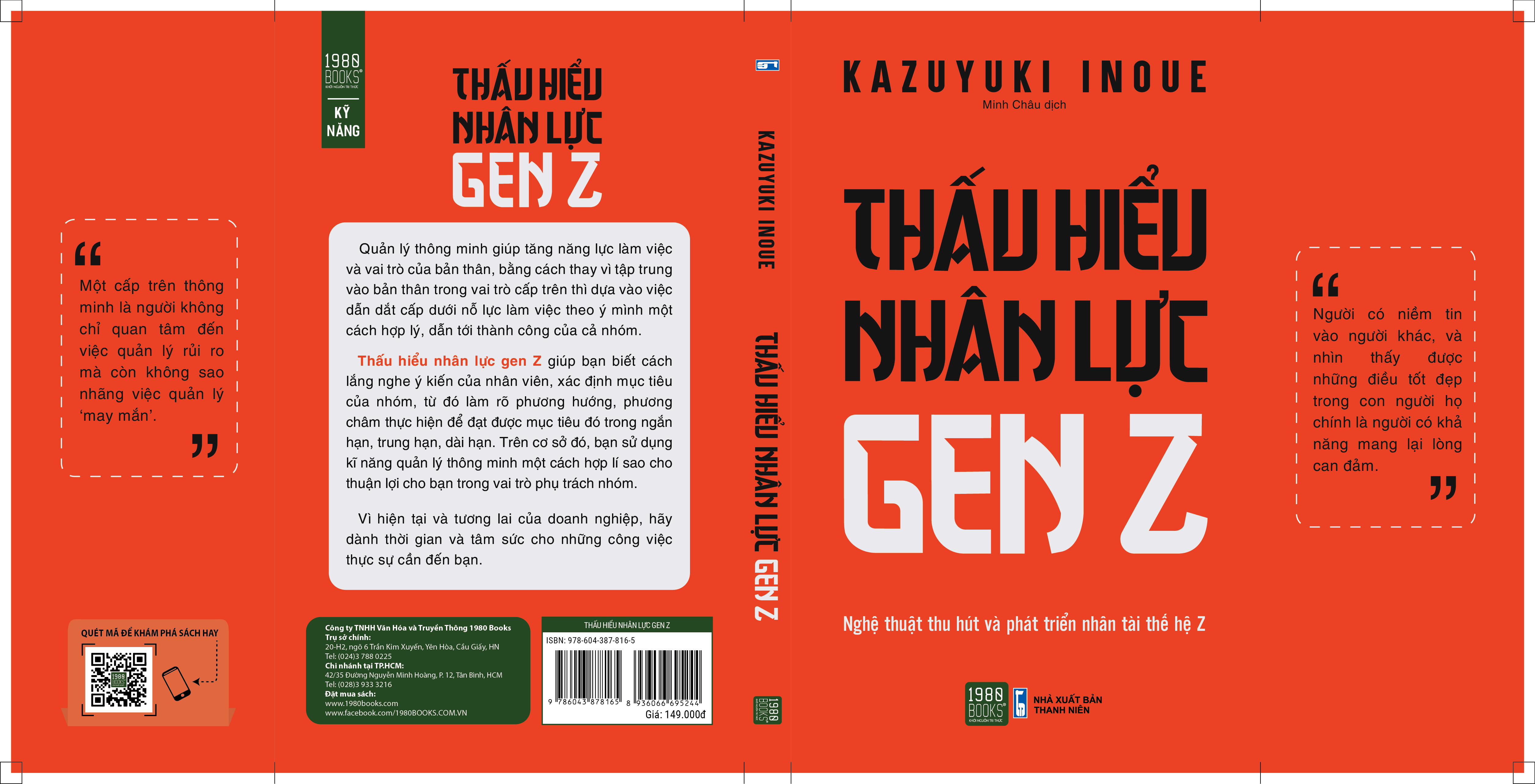 Thấu hiểu nhân lực gen Z - Kazuyuki Inoue (1980 BOOKS HCM)