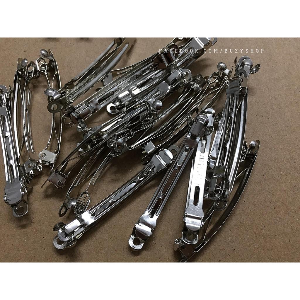 (5 cái) xương kẹp tóc, kẹp bấm 4mm [nguyên liệu thủ công, phụ liệu handmade