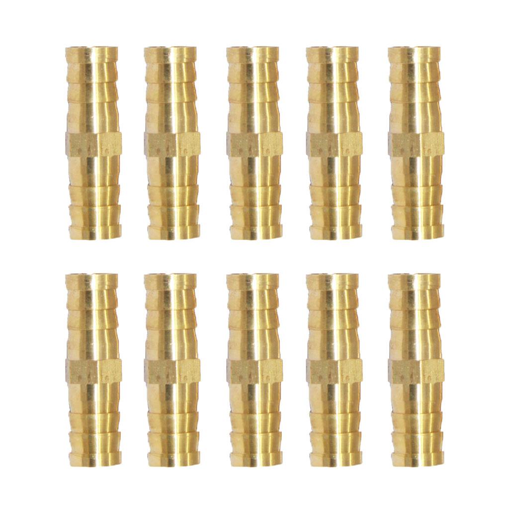 10Pcs BRASS AIR FITTING MALE COUPLER HOSE FITTINGS COMPRESSOR CONNECTOR 6MM
